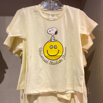 USJスヌーピー夏グッズ/キッズ半袖シャツ