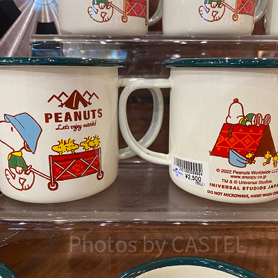 ホーローマグカップ／USJスヌーピーグッズ「Let's enjoy outside!」