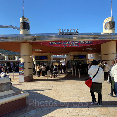 USJのチケットブース