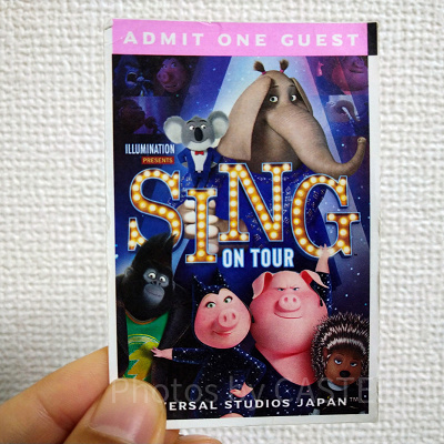 シングオンツアー（絵柄）のUSJチケット