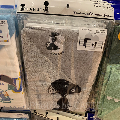 USJ2025/スヌーピーのフード付きタオル