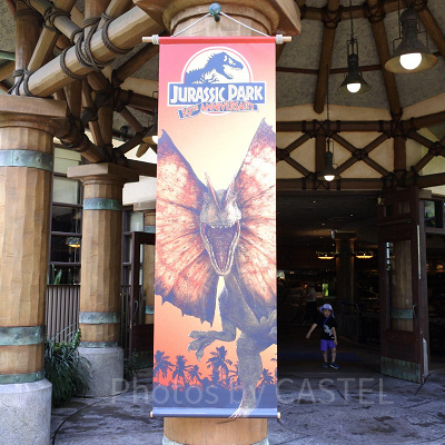 USJ／ジュラシックパーク看板