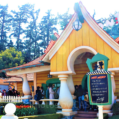 ミッキーに会えることから、とっても人気が高い