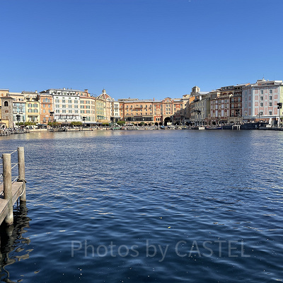 ガリオン船横の自由席からの眺め（昼間に撮影）