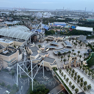 パークフロントホテルのパークビュールームから見える景色