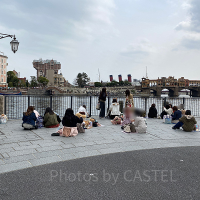 ハーバーグリーティング待ちの様子（2022年4月7日11時ごろ）