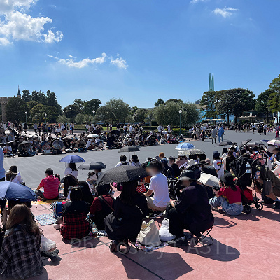 スプーキー“Boo!”パレード待ちの様子 2022年10月1日(土)11時ごろ