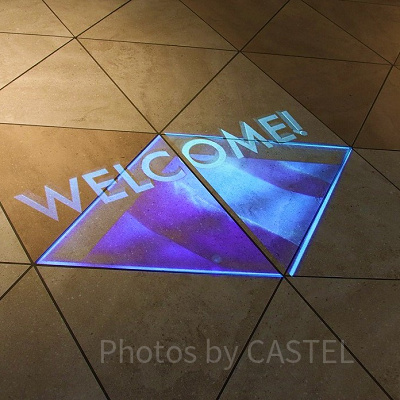 WELCOMEのプロジェクションマッピング