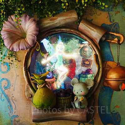 ネズミのチーズの置物〔フェアリー・ティンカーベルのビジーバギーのQライン〕