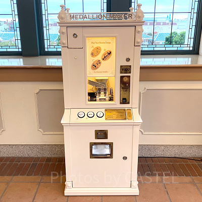 スーベニアメダルの設置場所は？