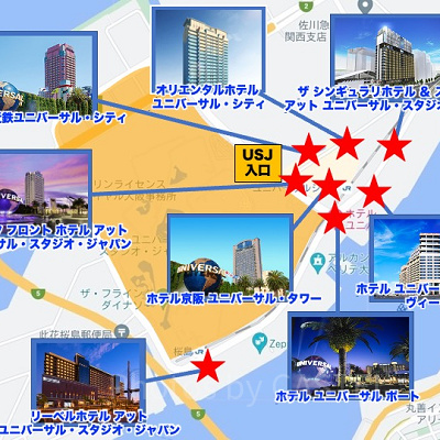 全国旅行支援が利用できるUSJオフィシャルホテルはどこ？