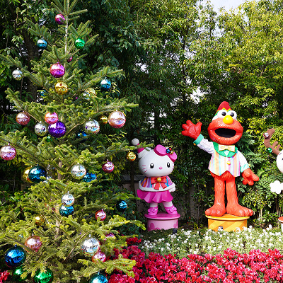 ワンダーランドのクリスマスデコレーション