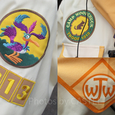 ウッドチャック・グリーティングトレイルコスチュームのポイント