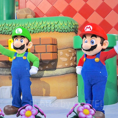 ニンテンドーエリアで会えるマリオとルイージ