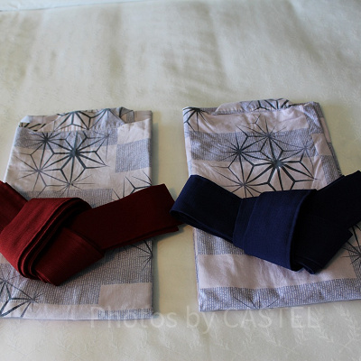 客室備え付けの浴衣。子供用はリクエストすれば用意してくれます