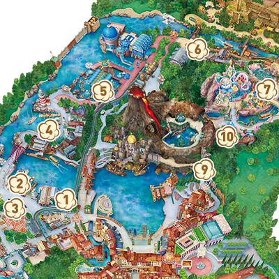 ディズニーシー ポップコーンワゴンmap キャステル Castel ディズニー情報