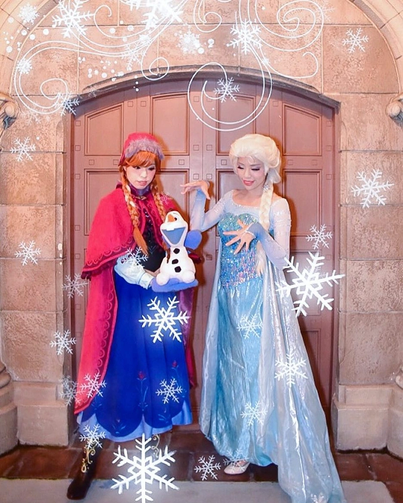 Dハロ ディズニー アナと雪の女王 精霊エルサ 衣装 ハロウィン - コスプレ