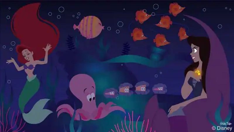 べサメコスメ　海の魔女　アースラ　貝殻　声　アイシャドウ　ディズニー　ヴァネッサ ディズニー】リトル・マーメイドに登場するヴァネッサの正体とは