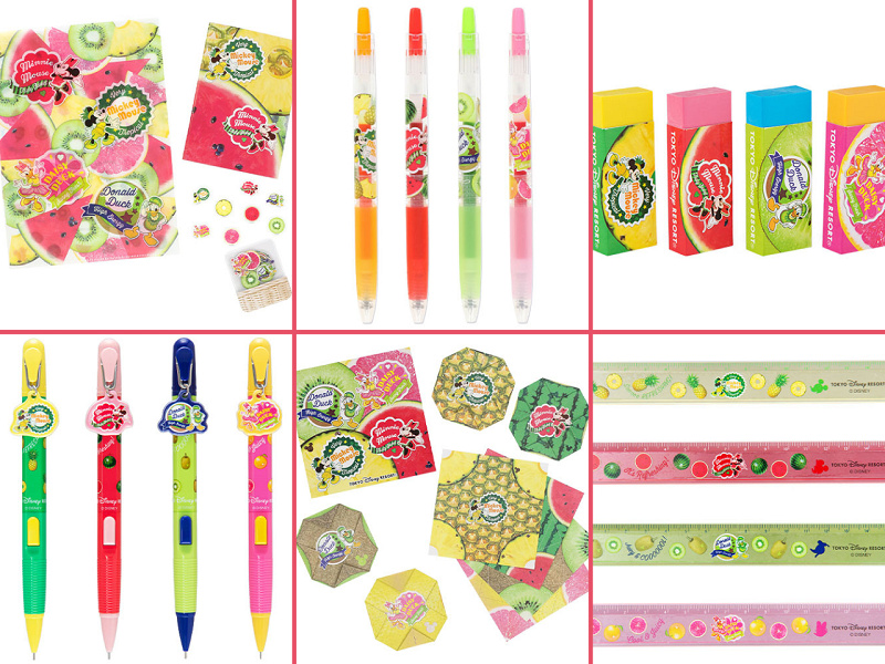 【5/25発売】ディズニーに夏のフルーツグッズが登場!全7種類の文房具まとめ!