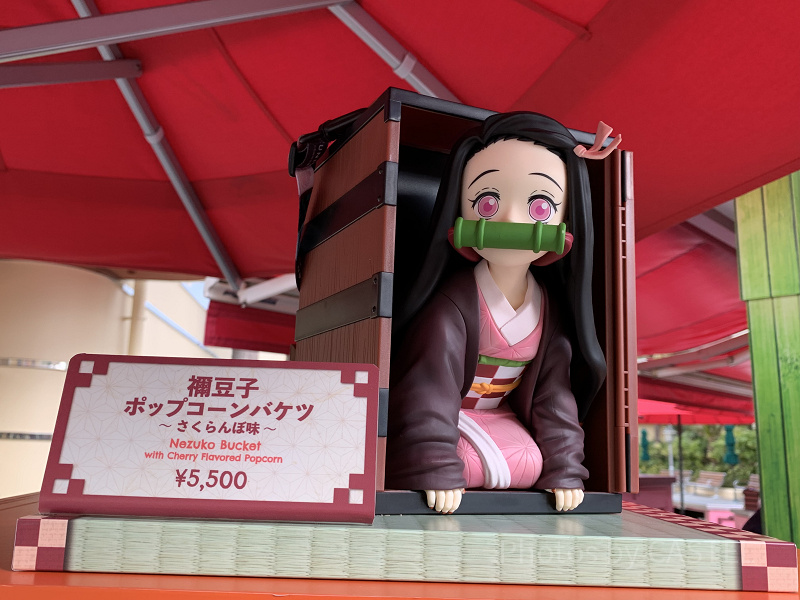 ◆鬼滅の刃　USJ ユニバーサルスタジオ限定　禰豆子 ねずこ　ポップコーン　タグ USJ】禰豆子(ねずこ)ポップコーンバケツが2024年も登場！販売場所、値段、