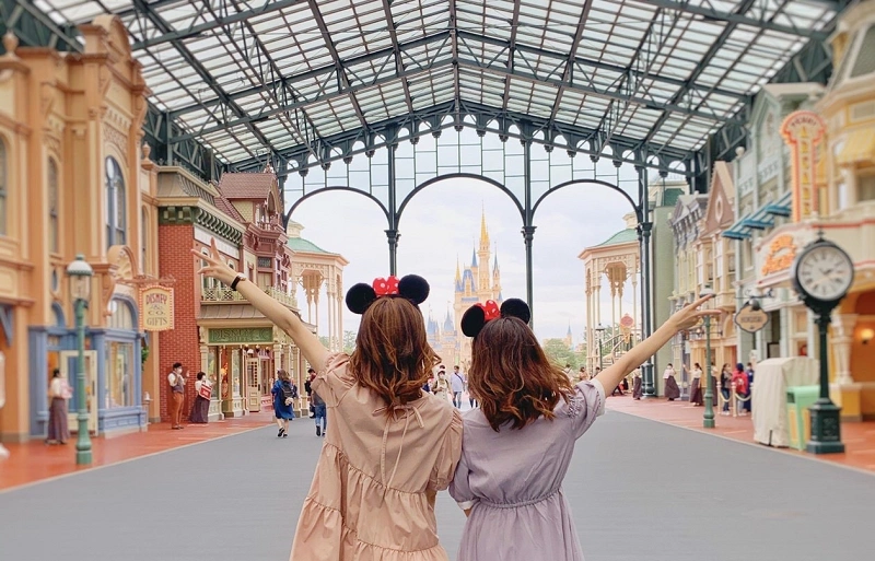 ディズニーランド フォトフレーム メインエントランス