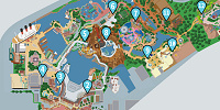 モバイルバッテリーレンタルサービスの場所MAP：ディズニーシー| キャステル | CASTEL ディズニー情報