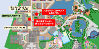USJ進撃の巨人フードの販売場所地図| キャステル | CASTEL ディズニー情報