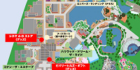 名探偵コナングッズ販売場所の地図| キャステル | CASTEL ディズニー情報