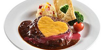 ハートのチーズハンバーグ| キャステル | CASTEL ディズニー情報
