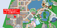 セーラームーンアトラクションの場所の地図| キャステル | CASTEL ディズニー情報