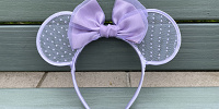 【6/9発売】新色パープルのミニーリボンチュールカチューシャを紹介♡チュール部分の細部にも注目！