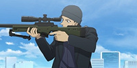 射撃をする赤井秀一（公式サイト）| キャステル | CASTEL ディズニー情報
