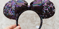 ミニースパンコールカチューシャ（ブラック）| キャステル | CASTEL ディズニー情報