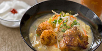 チキンと海老の白湯麺| キャステル | CASTEL ディズニー情報