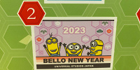 ミニオンの2023年版年賀状（横）| キャステル | CASTEL ディズニー情報