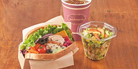 チキンと彩り野菜のサンドウィッチセット| キャステル | CASTEL ディズニー情報