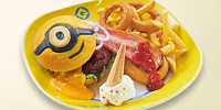 ミニオン・ビッグベーコンチーズバーガー・プレート| キャステル | CASTEL ディズニー情報