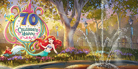 アナハイムディズニーランドリゾート70周年のデコレーション| キャステル | CASTEL ディズニー情報