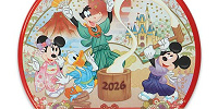 カンバッジ((ディズニーお正月グッズ2026)| キャステル | CASTEL ディズニー情報