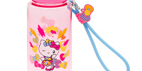 ハローキティストラップ付きドリンクボトル| キャステル | CASTEL ディズニー情報