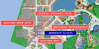 USJマップ：ロデオドライブスーベニア| キャステル | CASTEL ディズニー情報