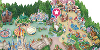 ギャグファクトリー/ファイブ・アンド・ダイムの地図| キャステル | CASTEL ディズニー情報