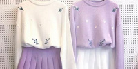 パープル×白| キャステル | CASTEL ディズニー情報