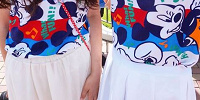 Tシャツ×白スカート| キャステル | CASTEL ディズニー情報