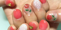 ガーリー薔薇ネイル| キャステル | CASTEL ディズニー情報