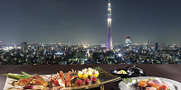 スカイツリー®ビューレストラン&バー簾のディナー（イメージ）| キャステル | CASTEL ディズニー情報