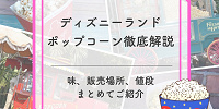 【2026年5月更新】ディズニーランドポップコーンの味＆販売場所地図付き解説！値段やバケット情報も！