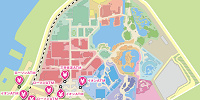 ユニバパーク内＆周辺のATM地図| キャステル | CASTEL ディズニー情報