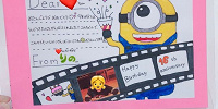 ミニオンイラスト活用法①誕生日カード| キャステル | CASTEL ディズニー情報