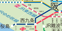 JRユニバーサルシティ駅路線図| キャステル | CASTEL ディズニー情報